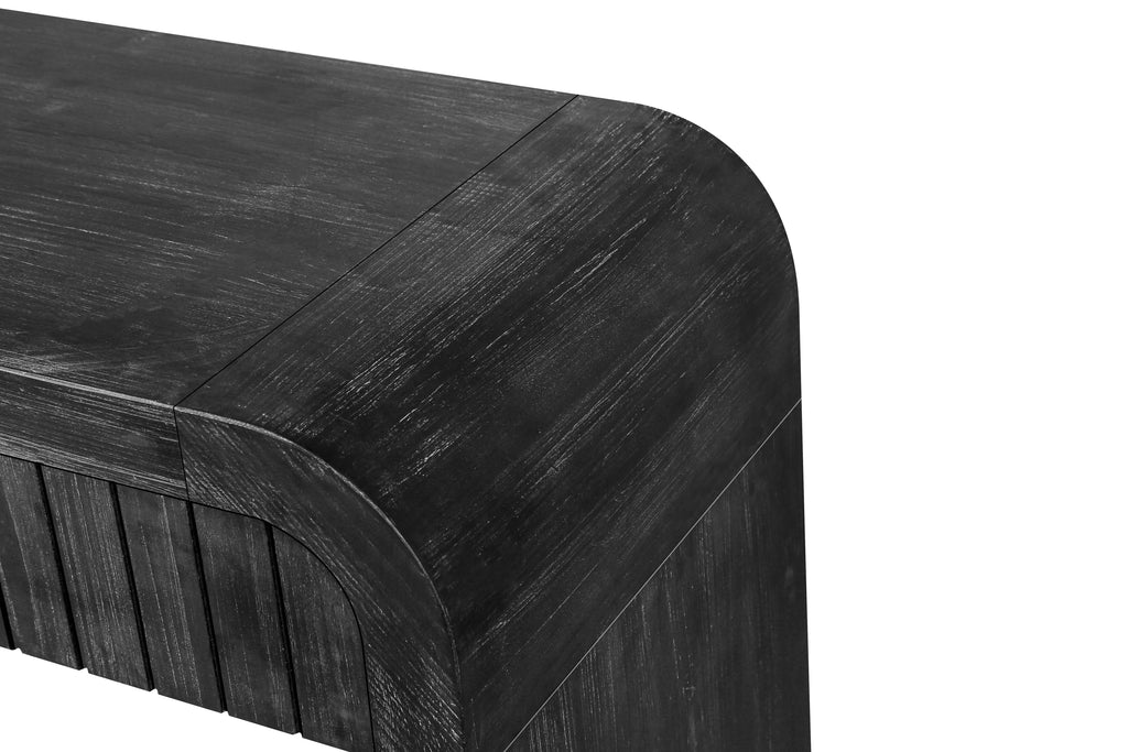 59'' Vintage Crafted Entryway Table,Two Hidden Handle Drawers,Farmhouse Console Table ,Easy Assembly, for Entrance & Dinning Room & Living Room & Hallway (Antique Black)