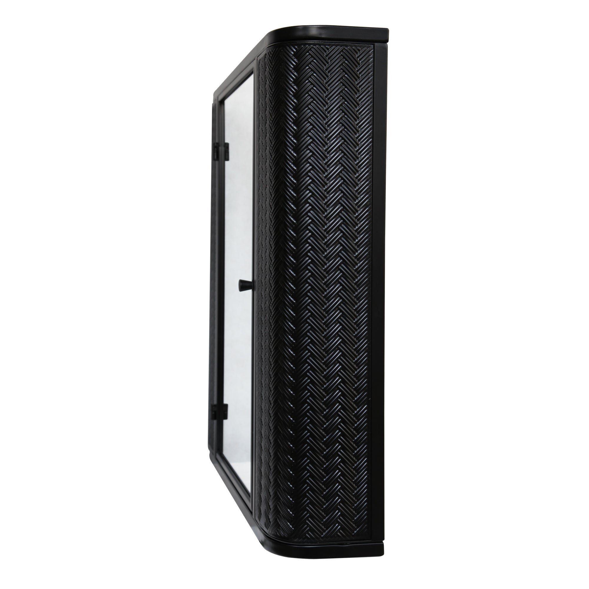 Wall-Mounted Bathroom Cabinet with Mirror, Metal Framed Mirrored Door Medicine Cabinet, 2 Inner Shelves for Storage, Modern Farmhouse Style, Over Toilet or Vanity Organizer