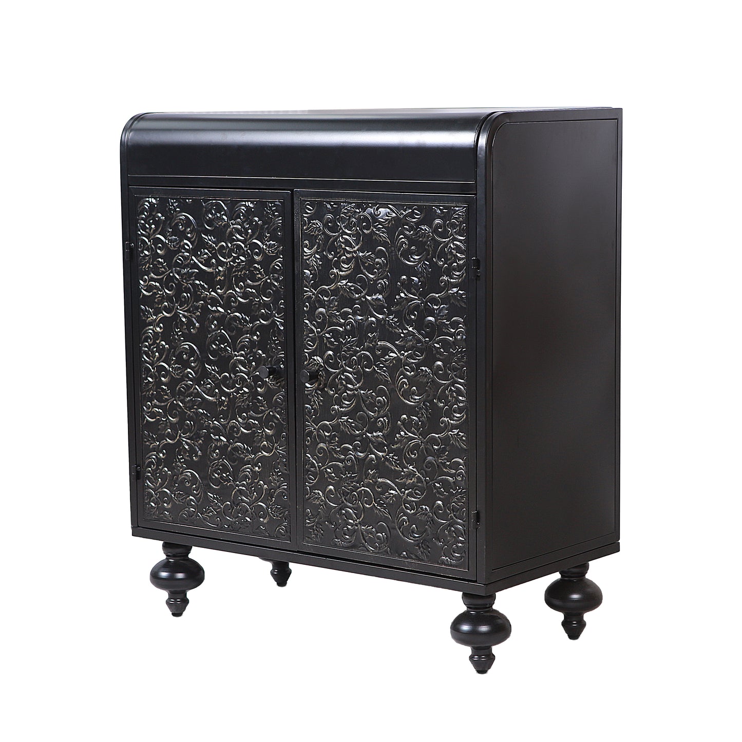 Art Accent Cabinet With 2 Doors, Sideboard Buffet Cabinet with Storage, Distressed Decorative Storage Cabinet With Embossed Pattern For Entryway Living Room Dining Room