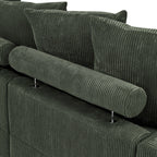 Wynisha 122'' Corduroy Sofa Sectional Sofa