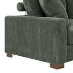 Wynisha 122'' Corduroy Sofa Sectional Sofa