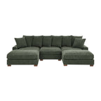 Wynisha 122'' Corduroy Sofa Sectional Sofa