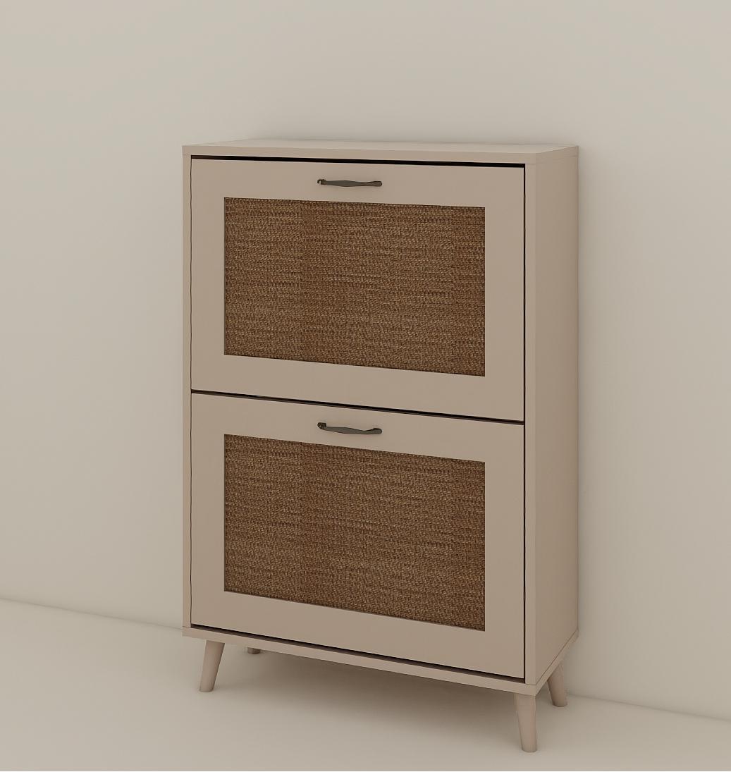 2-Tier Shoe Rack for Entryway - Stable and Spacious Shoe Storage Organizer, Easy Access Design, Holds Up to 12 Pairs