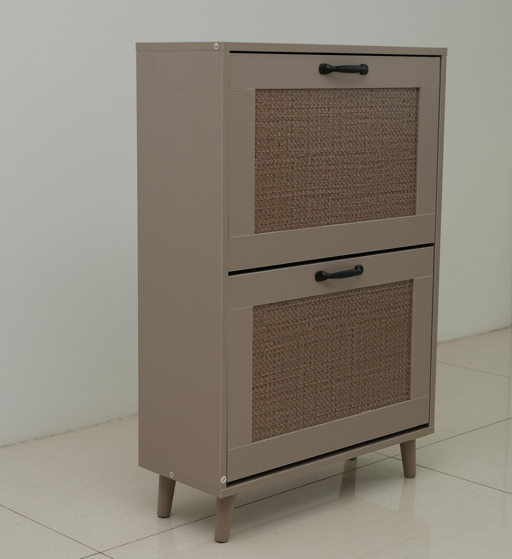 2-Tier Shoe Rack for Entryway - Stable and Spacious Shoe Storage Organizer, Easy Access Design, Holds Up to 12 Pairs