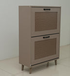 2-Tier Shoe Rack for Entryway - Stable and Spacious Shoe Storage Organizer, Easy Access Design, Holds Up to 12 Pairs