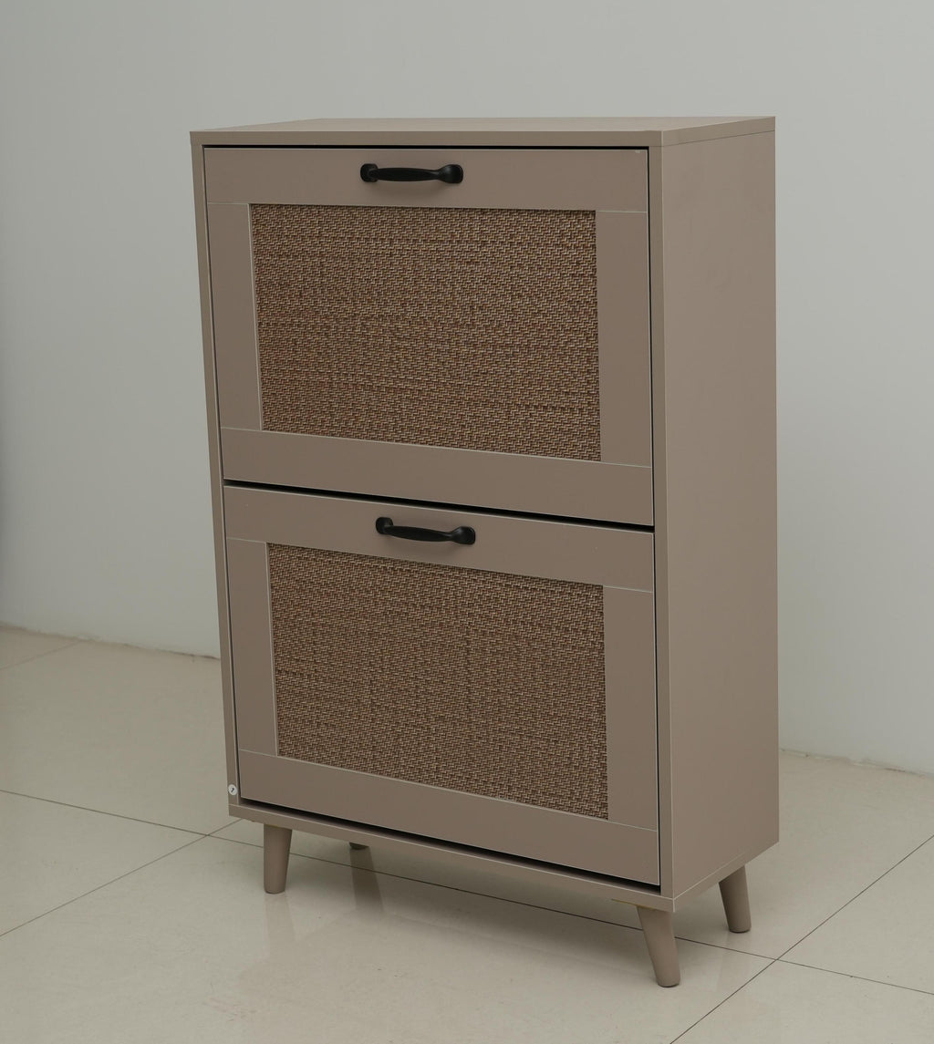 2-Tier Shoe Rack for Entryway - Stable and Spacious Shoe Storage Organizer, Easy Access Design, Holds Up to 12 Pairs