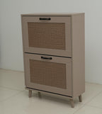 2-Tier Shoe Rack for Entryway - Stable and Spacious Shoe Storage Organizer, Easy Access Design, Holds Up to 12 Pairs