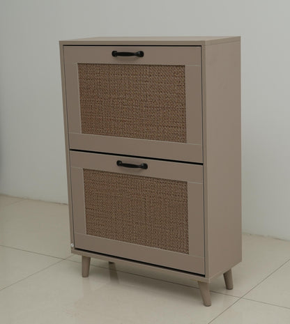 2-Tier Shoe Rack for Entryway - Stable and Spacious Shoe Storage Organizer, Easy Access Design, Holds Up to 12 Pairs