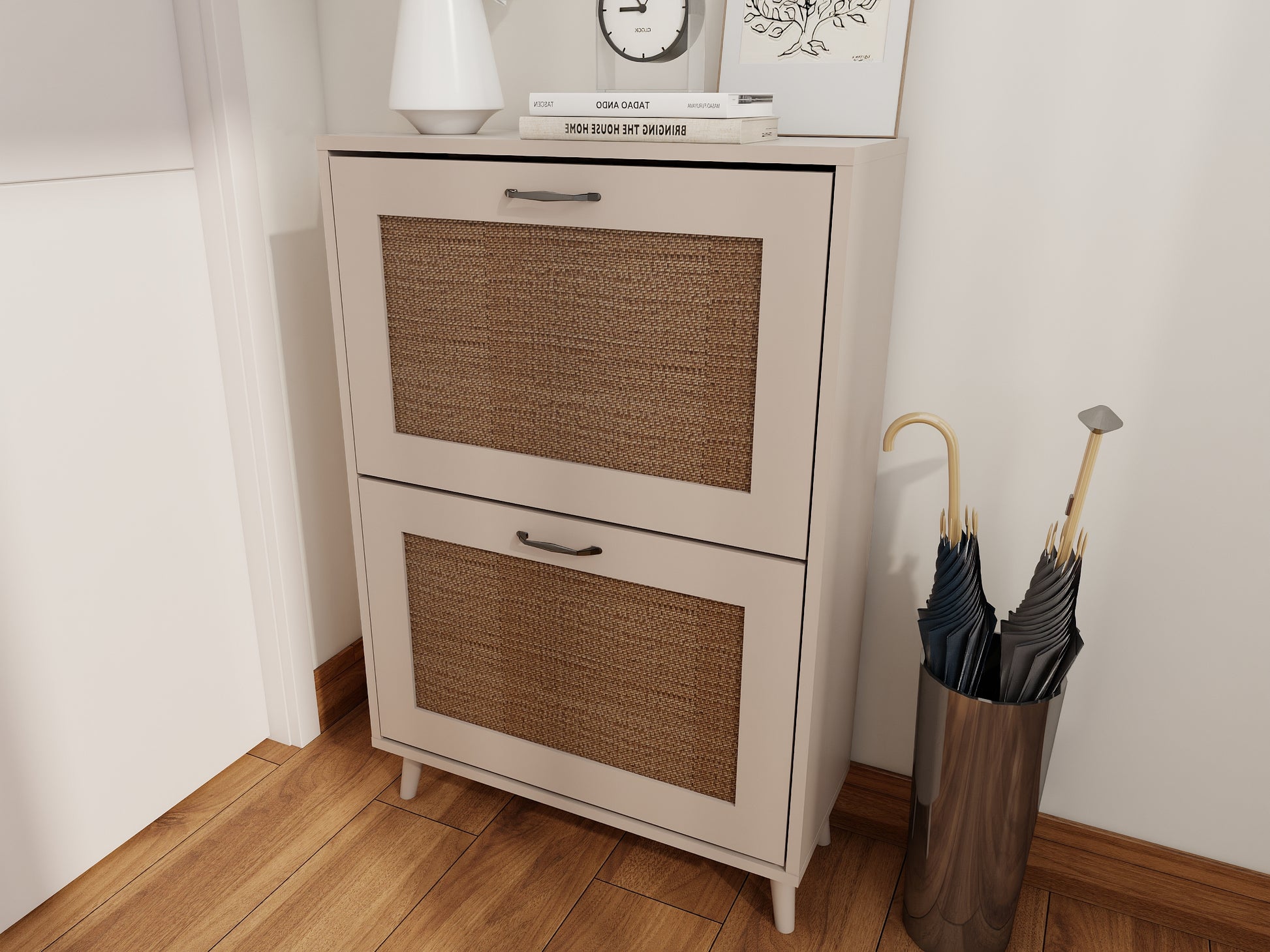 2-Tier Shoe Rack for Entryway - Stable and Spacious Shoe Storage Organizer, Easy Access Design, Holds Up to 12 Pairs