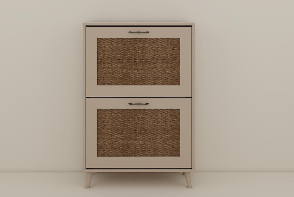 2-Tier Shoe Rack for Entryway - Stable and Spacious Shoe Storage Organizer, Easy Access Design, Holds Up to 12 Pairs