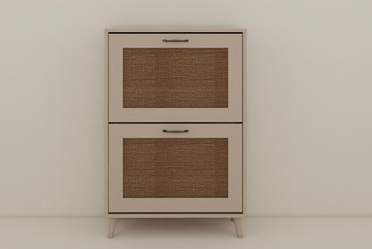 2-Tier Shoe Rack for Entryway - Stable and Spacious Shoe Storage Organizer, Easy Access Design, Holds Up to 12 Pairs