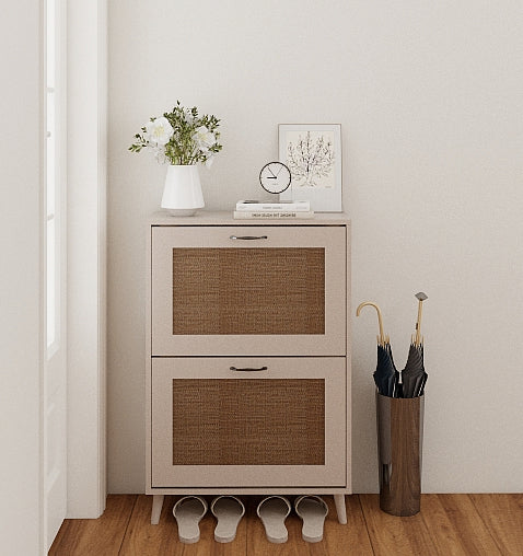 2-Tier Shoe Rack for Entryway - Stable and Spacious Shoe Storage Organizer, Easy Access Design, Holds Up to 12 Pairs