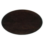 Vintage Oval Coffee Table with Drawer and Storage Shelf, Antique Cocktail Table in 45', French Country Accent Table for Living Room,Beige and Espresso