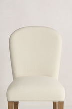 Arch Upholstered Chair - Toffee and White Sand (Set of 2) Dining Chair