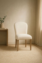 Arch Upholstered Chair - Toffee and White Sand (Set of 2) Dining Chair