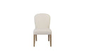 Arch Upholstered Chair - Toffee and White Sand (Set of 2) Dining Chair