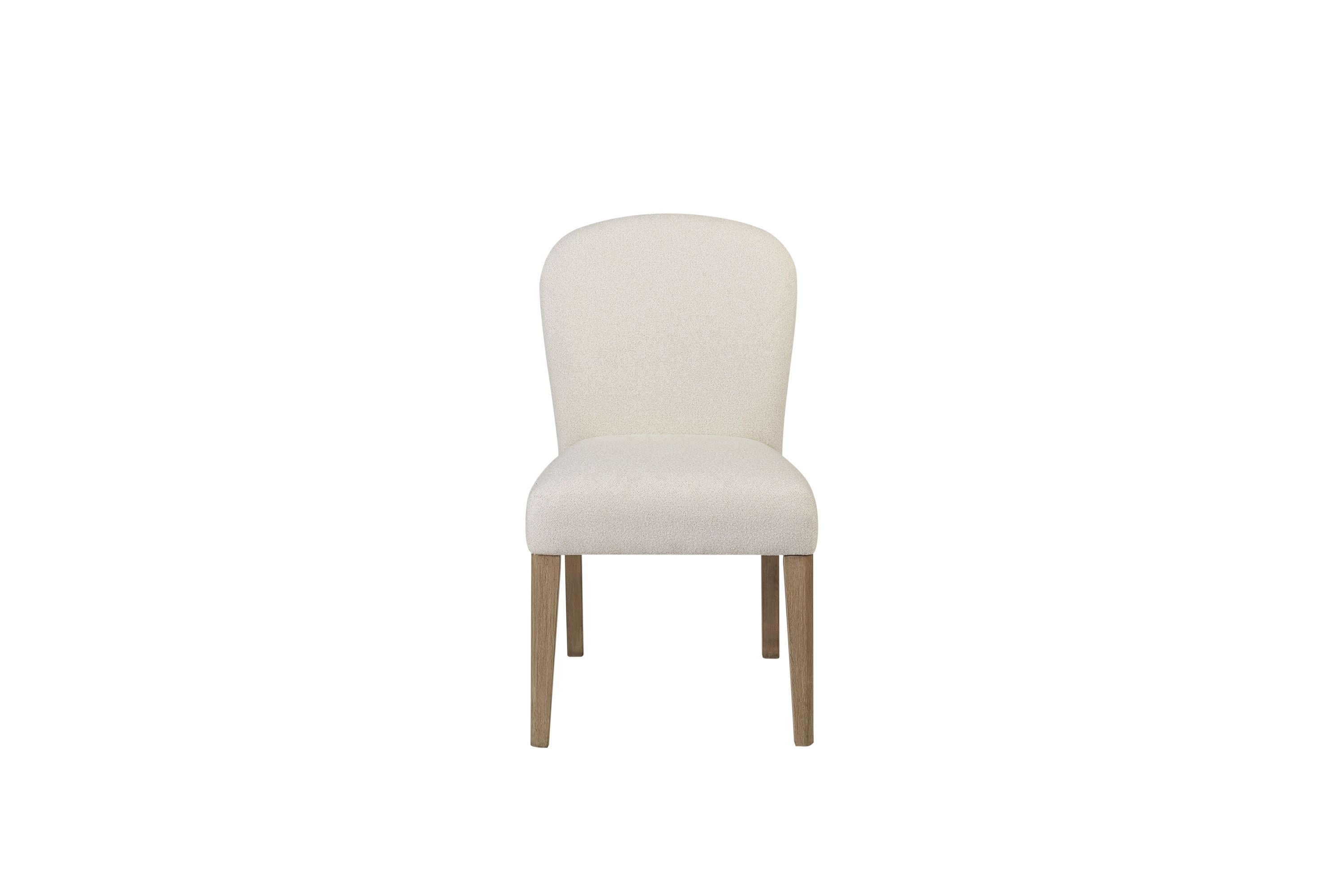 Arch Upholstered Chair - Toffee and White Sand (Set of 2) Dining Chair