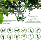 (3rolls)Artificial Boxwood Topiary Hedges Panels,40' x 40', Grass Backdrop Wall,Privacy Screen,Sun Protected Green Wall Decor ,for Outdoorfor Patio, Balcony, Garden, Backyard Indoor Outdoor Green Wall