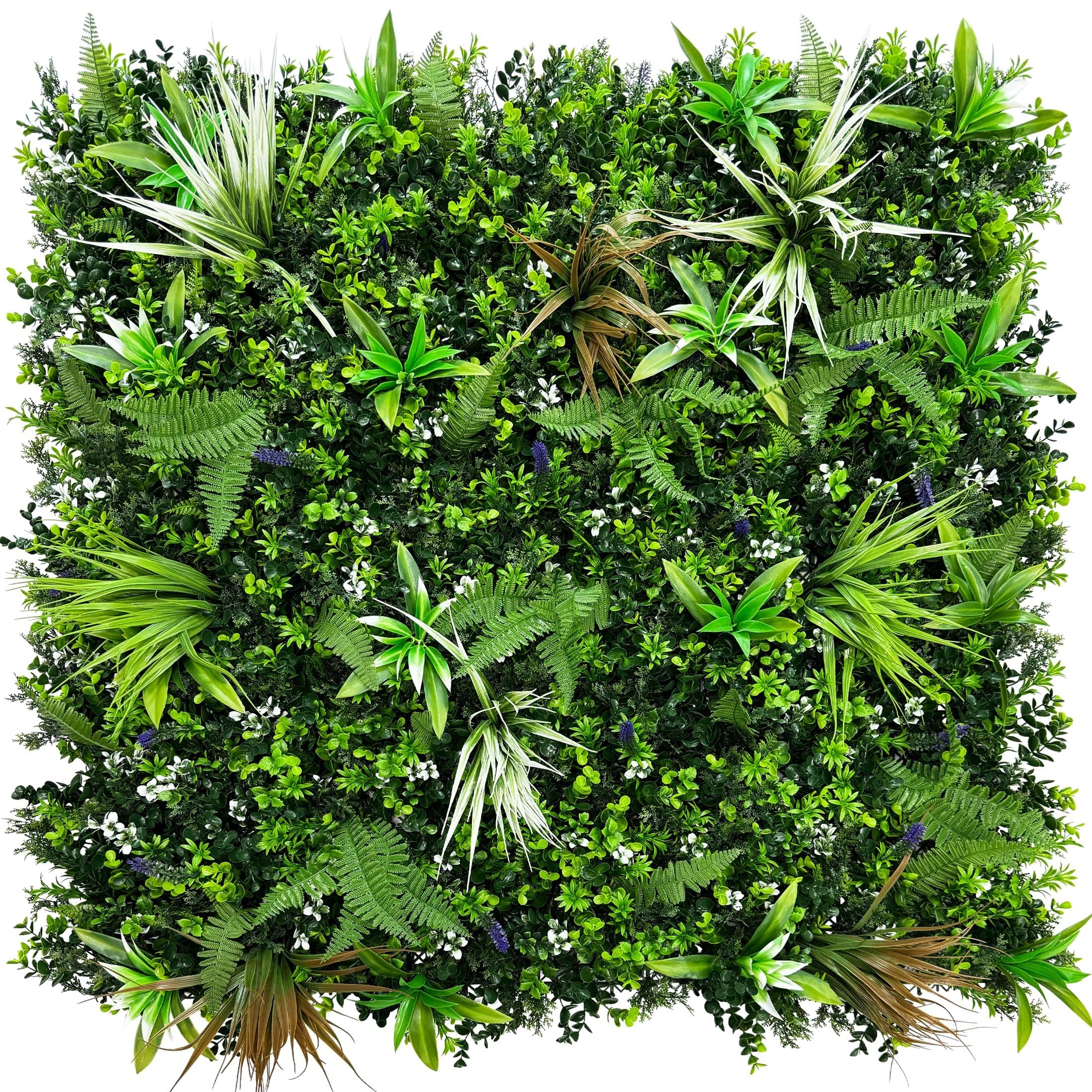 (3rolls)Artificial Boxwood Topiary Hedges Panels,40' x 40', Grass Backdrop Wall,Privacy Screen,Sun Protected Green Wall Decor ,for Outdoorfor Patio, Balcony, Garden, Backyard Indoor Outdoor Green Wall