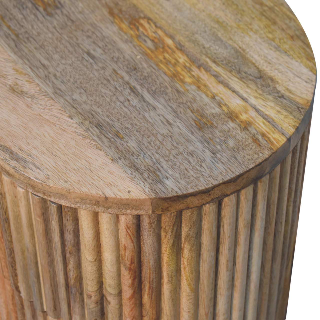 Artisan Furniture Solid Wood Soba Ball 3 Drawer Bedside