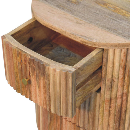 Artisan Furniture Solid Wood Soba Ball 3 Drawer Bedside