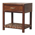 Artisan Furniture Solid Wood Chestnut T-Bar Bedside