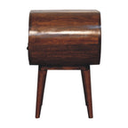 Artisan Furniture Solid wood Large Chestnut Circular Open Bedside