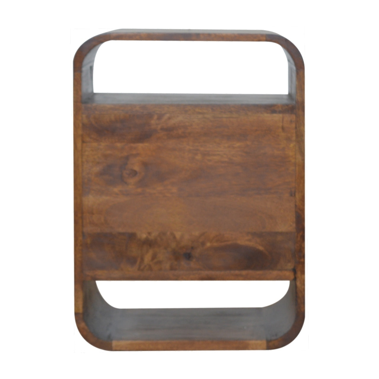 Artisan Furniture Solid Wood Chestnut Curve 2 Drawer Nightstand