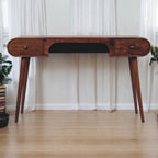 Artisan Furniture Solid Wood Chestnut London Arch Writing Desk