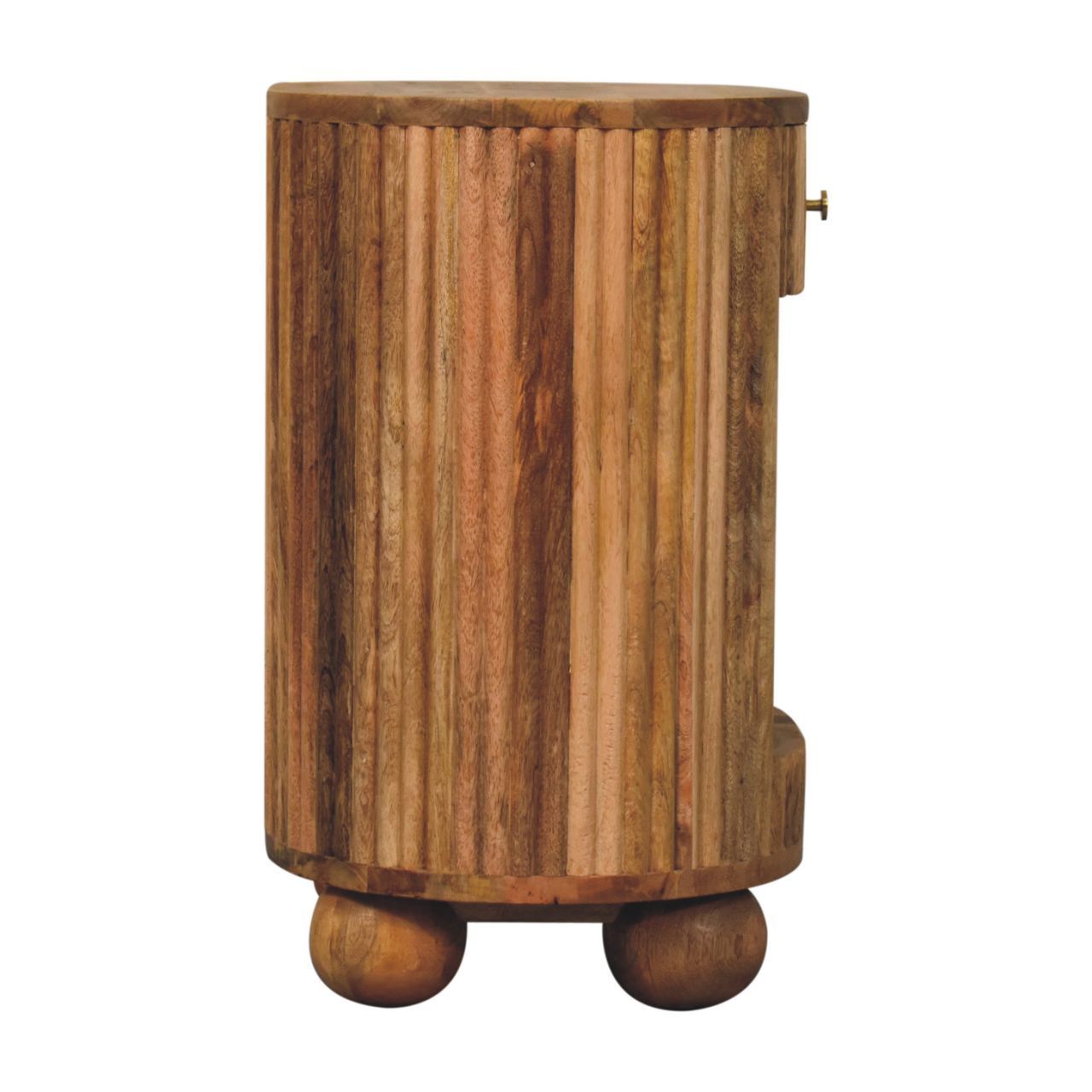 Artisan Furniture Solid Wood Soba Ball Open Slot Bedside