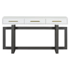 U_STYLE Elegant Console Table with Three Drawers, Extra Long Entryway Table for Entryway, Hallway, Living Room, Foyer, Corridor