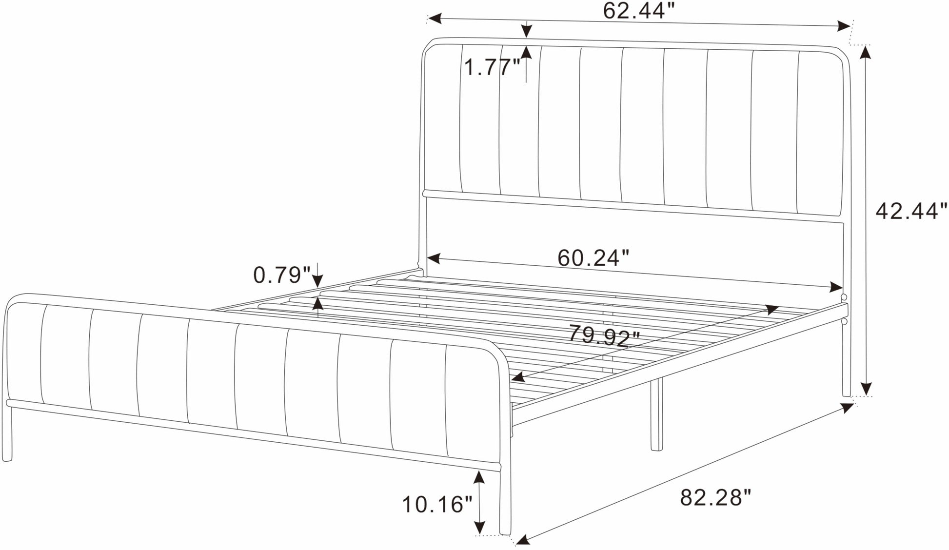 Ashley Upholstered Queen Bed Frame