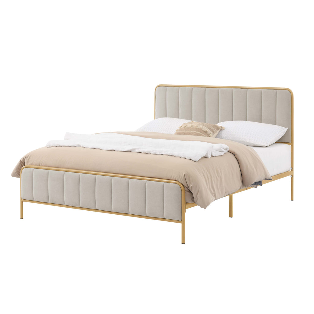 Ashley Upholstered Queen Bed Frame