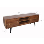 58x14x17.5" Asther Acacia Wood TV Cabinet - Groovy Boardz