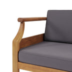 ASTON 4-PIECE SOFA SET, DARK GRAY