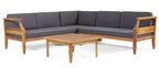 ASTON 4-PIECE SOFA SET, DARK GRAY
