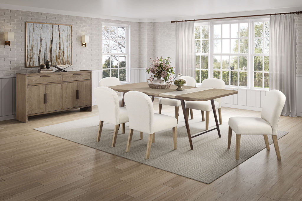 Assymetrical Stone Slab Dining Table