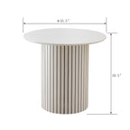 Modern 4-Person Dining Set: Bamboo & MDF Table with Turquoise & Beige Fabric Chairs, Metal Legs – Space-Saving Kitchen/Dining Room Furniture