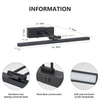 Picture Light Battery Operated with Remote, LED Black Art Lights for Paintings Rechargeable Dimmable and Timer, 16in Wall Sconce for Art Painting Gallery Adjustable Swing Arm for Display