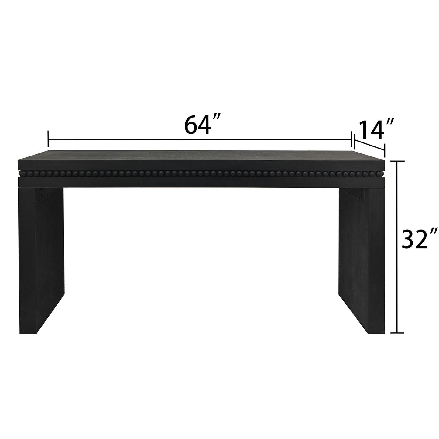 Concepts Beaded Wood Console Table