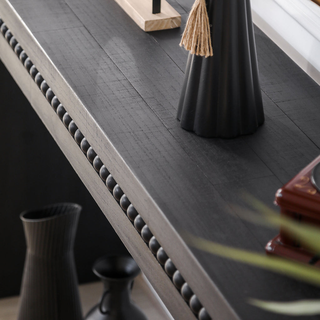 Concepts Beaded Wood Console Table