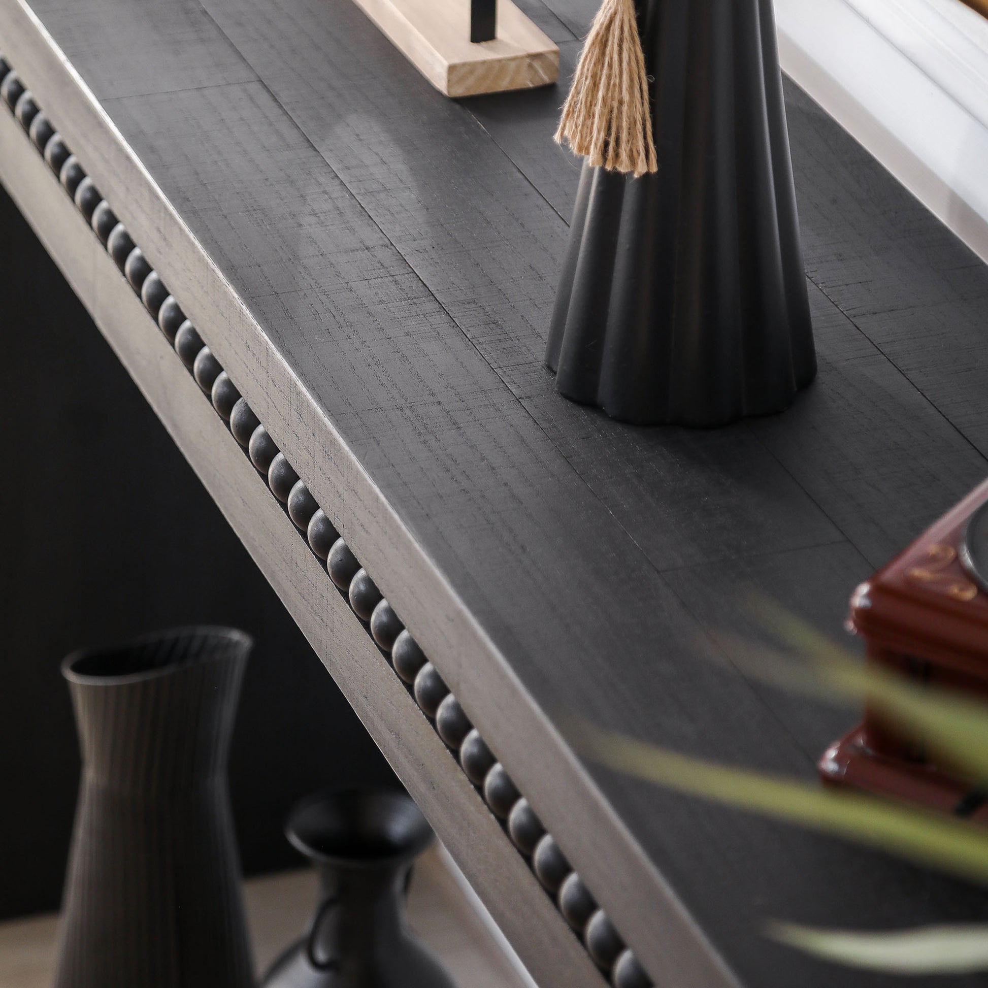 Concepts Beaded Wood Console Table