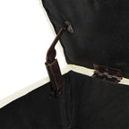 22 inches Anti-scratch Leather Storage Ottoman, Pet Friendly Entryway Bench with Golden Stainless Steel Legs, Beige - Groovy Boardz