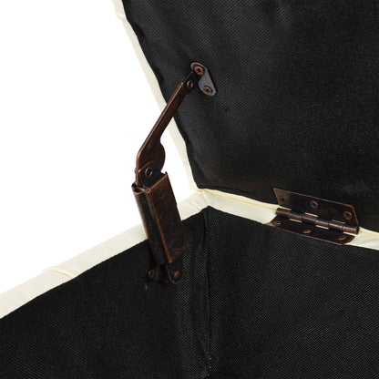 22 inches Anti-scratch Leather Storage Ottoman, Pet Friendly Entryway Bench with Golden Stainless Steel Legs, Beige - Groovy Boardz