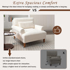 Mirod Elegant Circular Armrests, Ergonomic Lumbar Support, Vintage Roman Column Legs, Luxurious Large Size, Enhances Living Room Aesthetics, for Living room,Bedroom and study