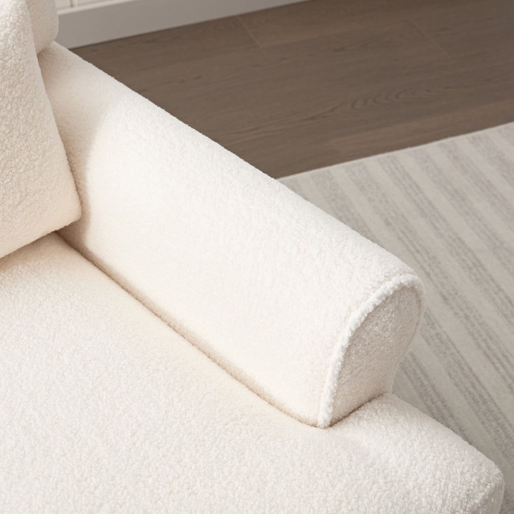 Mirod Elegant Circular Armrests, Ergonomic Lumbar Support, Vintage Roman Column Legs, Luxurious Large Size, Enhances Living Room Aesthetics, for Living room,Bedroom and study