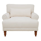 Mirod Elegant Circular Armrests, Ergonomic Lumbar Support, Vintage Roman Column Legs, Luxurious Large Size, Enhances Living Room Aesthetics, for Living room,Bedroom and study