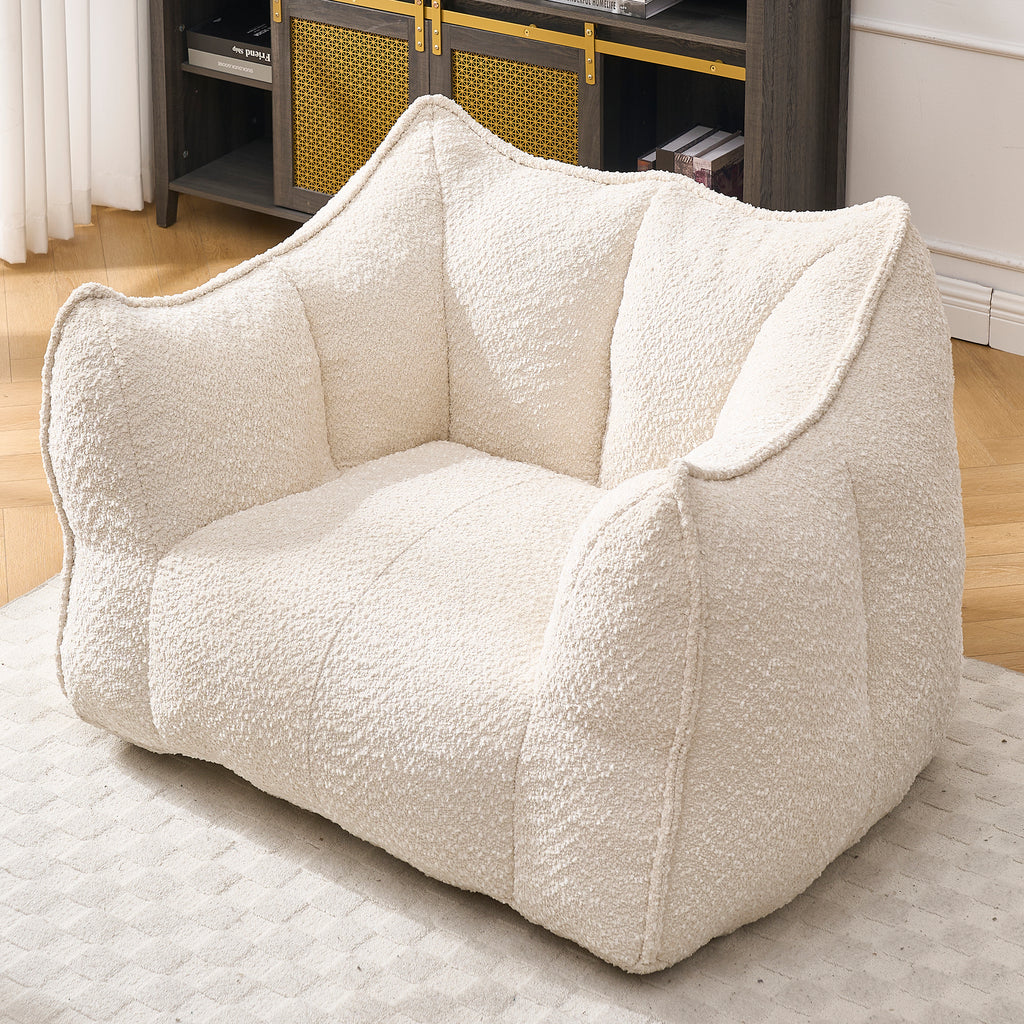Sofa chairs with highly resilient foam for living rooms and bedrooms, comfortable square lazy sofas, sofas for adults to play, read and watch TV