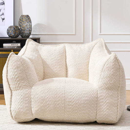 Sofa chairs with highly resilient foam for living rooms and bedrooms, comfortable square lazy sofas, sofas for adults to play, read and watch TV