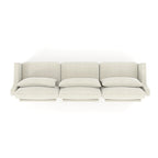 Three - seater sofa with lumbar pillow,Chenille, ergonomic, wooden base,high - resilience sponge, elegant armrests, easy install,suits bedrooms, studies, hotels, apartments,Beige